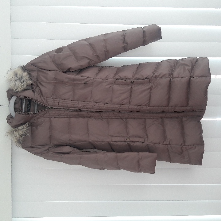 Lauren Ralph Lauren Down/Waterfowl Fur Lined Removeable Hood Zip Up Size S